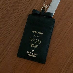 Kate Spade badge or card holder / lanyard